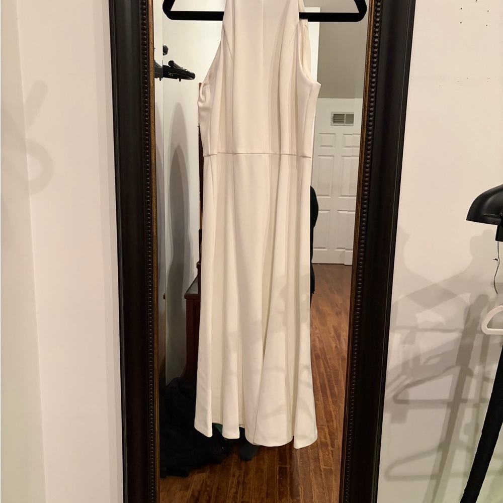 Donna Morgan Ivory Backless Dress